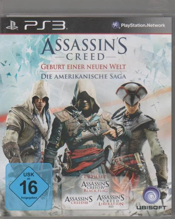 Playstation 3 Assassins Creed Geburt einer neuen Welt Enthält 3 spiele