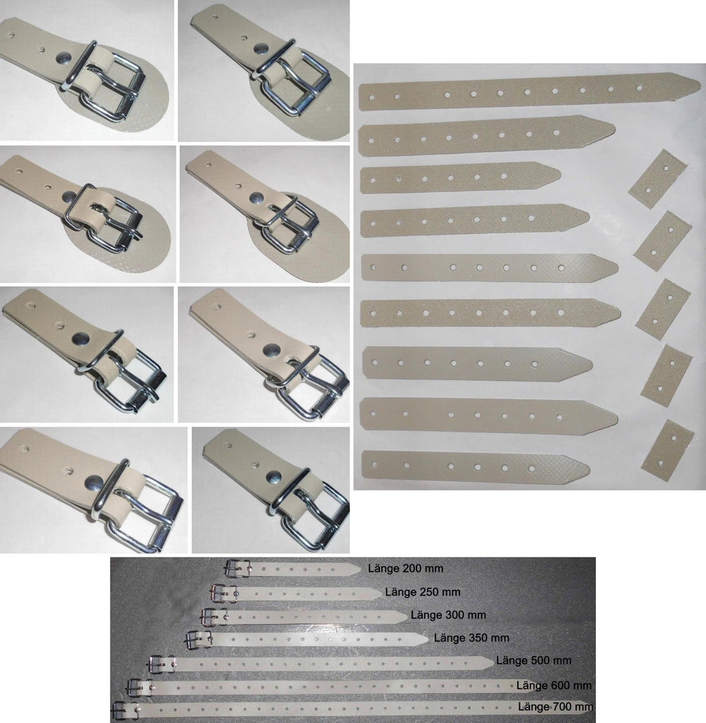 Schnallkappe + Rollschnalle + Unterlage Strippe Schnallriemen Planenverschlu<wbr/>ss