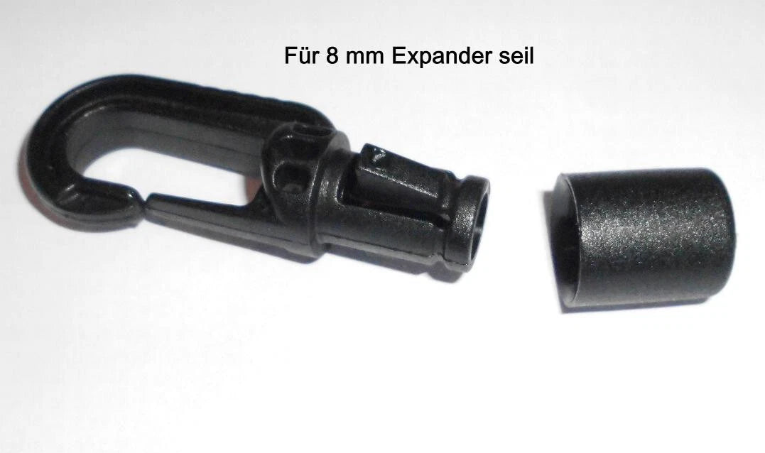 Würgeklemme Seil Bügel Klemme Krampe Spiralhaken Karabiner für Seil Expanderseil