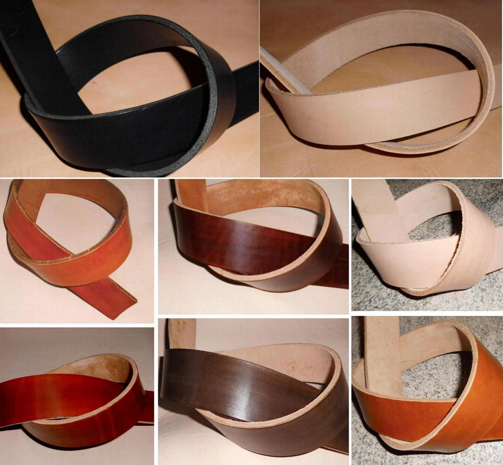 Lederriemen Riemen 1 - 9 cm Breit ⌀ 2mm Gürtel Lederband Flachriemen bis220cm