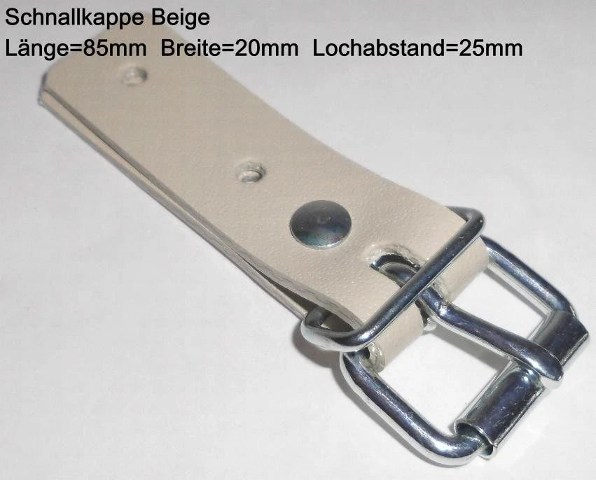 Schnallkappe + Rollschnalle + Unterlage Strippe Schnallriemen Planenverschlu<wbr/>ss