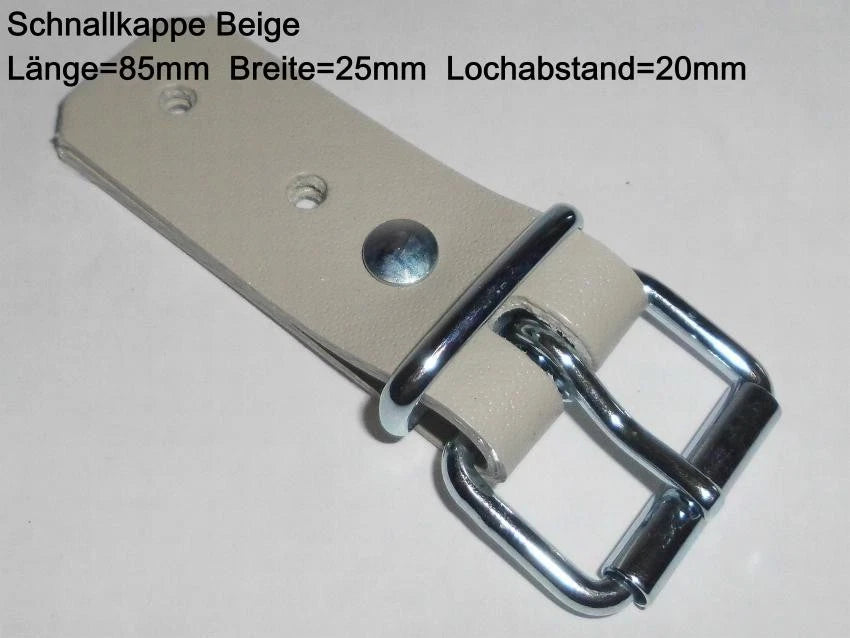 Schnallkappe + Rollschnalle + Unterlage Strippe Schnallriemen Planenverschlu<wbr/>ss