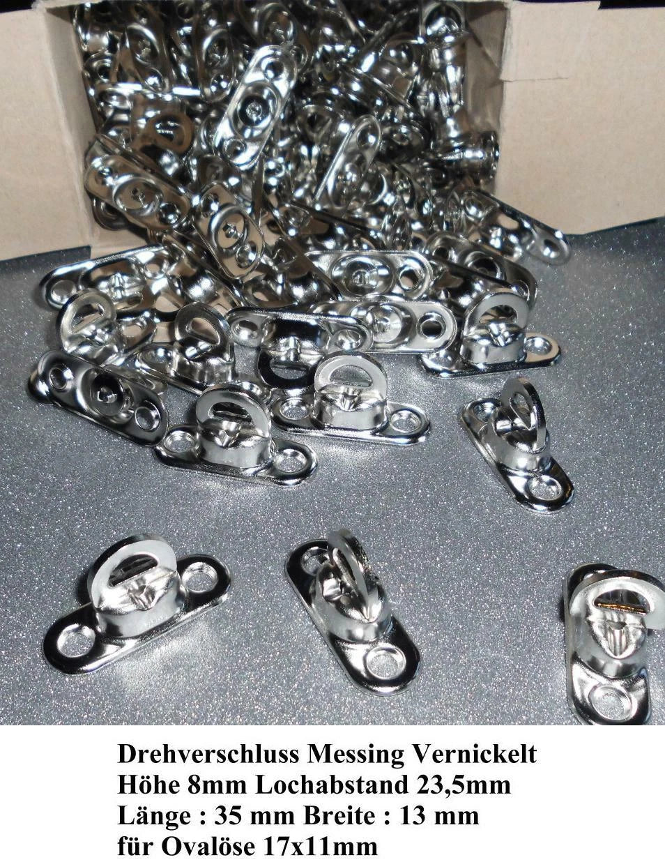 Drehverschluss Ovalöse viele Grössen Planenverschlu<wbr/>ss Plane LKW PKW Anhänger